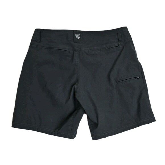 KUHL Shorts Mens 32 Charcoal Hiking Technical Zip Pockets Performance Outdoor - Picture 2 of 14